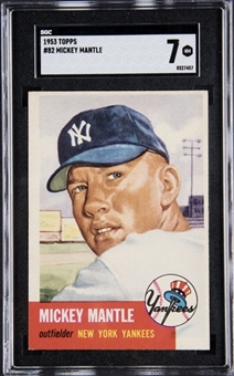 1953 Topps #82 Mickey Mantle – SGC NM 7